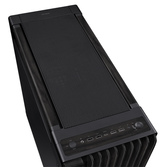  Asus ProArt PA602 Wood Metal E-ATX   midi számítógépház  Fekete