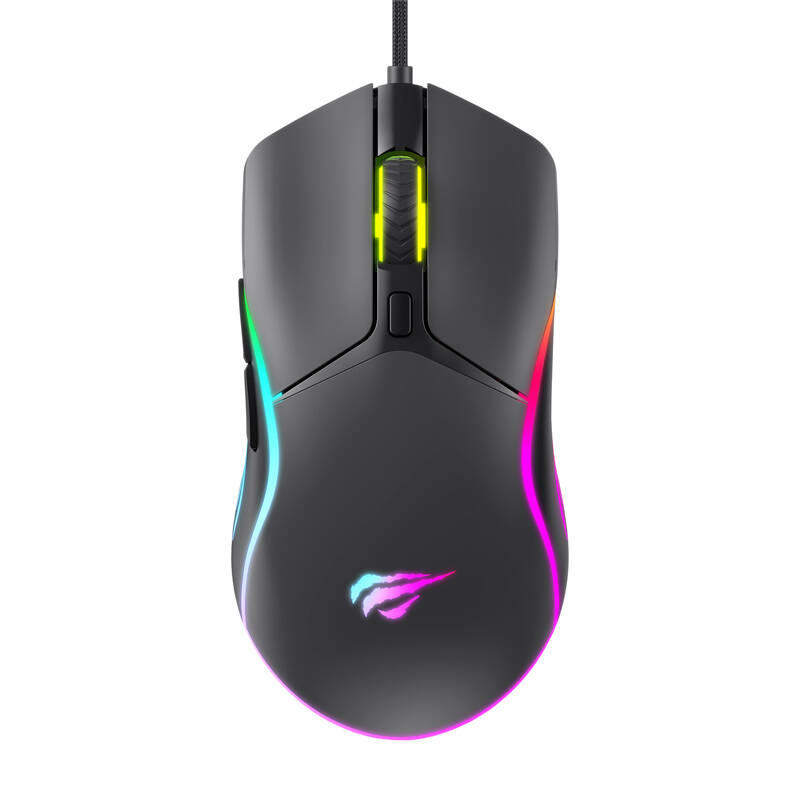 Havit MS1029 RGB vezetékes  gamer  egér Fekete 