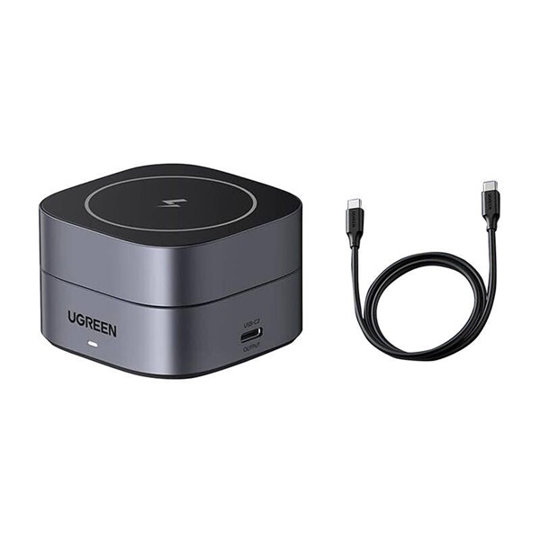 UGREEN Qi2 15W MagFlow 2-in-1 Wireless töltő Szürke