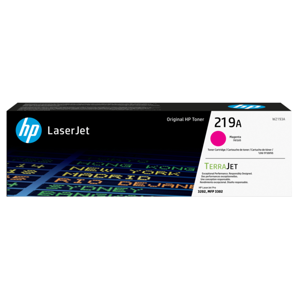 HP Toner (219A) W2193A bíborvörös 1200/oldal 3302/3202 Eredeti