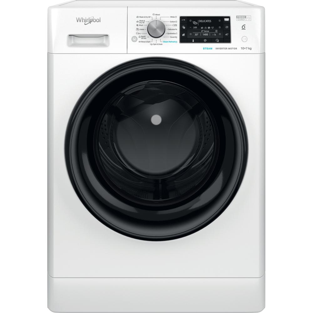 Whirlpool FFWDD 1076258 BV EU Elöltöltős mosó- és szárítógép  – 10 kg, 1600 ford./perc, B Energiaosztály,  6. Érzék technológia