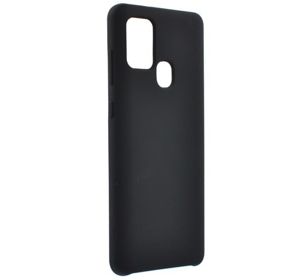 Szilikon telefonvédő (matt) FEKETE [Samsung Galaxy A21s (SM-A217F)]