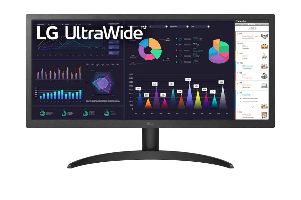 26" LG 26WQ500-B LCD monitor fekete 26" LG 26WQ500-B LCD monitor fekete