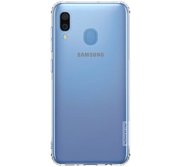 NILLKIN NATURE szilikon telefonvédő (közepesen ütésálló, légpárnás sarok, 0.6 mm, ultravékony) ÁTLÁTSZÓ [Samsung Galaxy A30 (SM-A305F)]