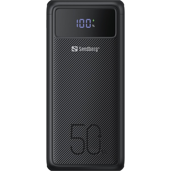 SANDBERG Hordozható akkumulátor Powerbank USB-C PD 130W 50000 SANDBERG Hordozható akkumulátor Powerbank USB-C PD 130W 50000
