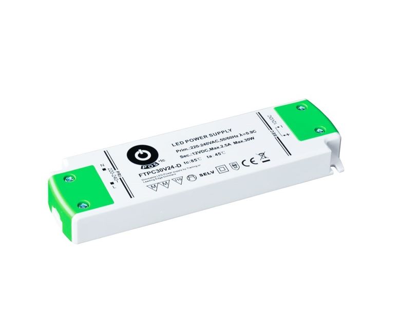 POS Power FTPC30V24-D 24V/1.25A 30W IP20 szabályozható LED tápegység POS Power FTPC30V24-D 24V/1.25A 30W IP20 szabályozható LED tápegység