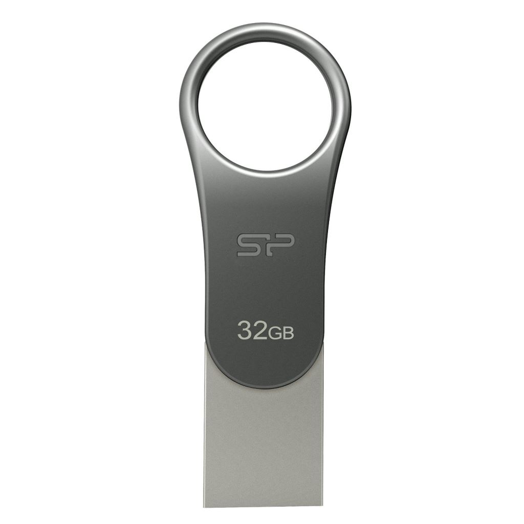 Silicon Power SP032GBUC3C80V1S Mobile C80 USB-TypeC - USB 3.0 titán 32GB Pendrive