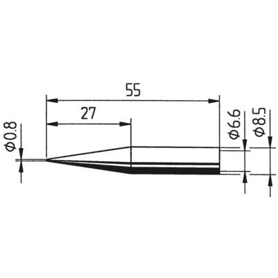 Ersa 842 pákahegy, forrasztóhegy 842 SD LF ceruza formájú hegy 0.8 mm Ersa 842 pákahegy, forrasztóhegy 842 SD LF ceruza formájú hegy 0.8 mm