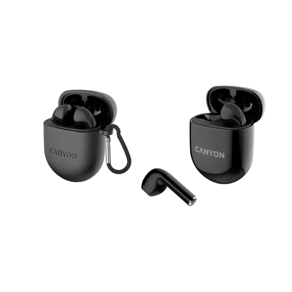 Canyon TWS-6 Bluetooth fülhallgató fekete (CNS-TWS6B) Canyon TWS-6 Bluetooth fülhallgató fekete (CNS-TWS6B)