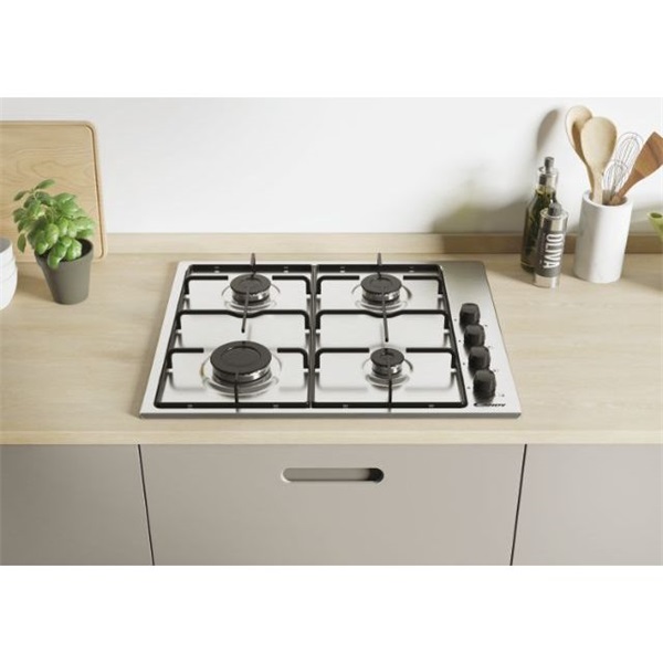 Candy CHW6LBX beépíthető gáz főzőlap inox