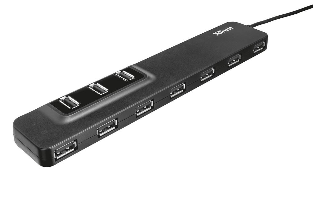 Trust 20575 Oila 10 portos USB 2.0 hub Trust 20575 Oila 10 portos USB 2.0 hub