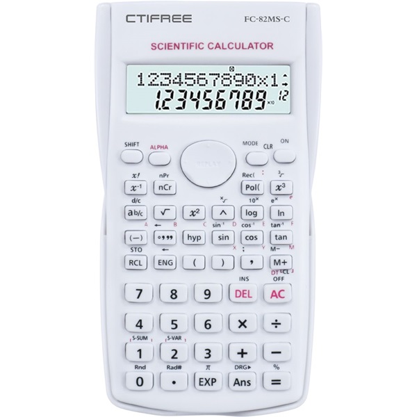 CTIFREE FC-82 MS tudományos számológép, 80x155mm