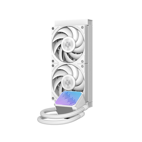 ID-Cooling  DX240 MAX WHITE 35.2dB 2x12cm CPU Water Cooler Fehér 