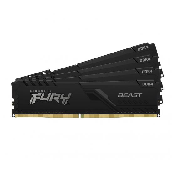 128GB 3600MHz DDR4 RAM Kingston Fury Beast Black CL18 (4x32GB) (KF436C18BBK4/128) 128GB 3600MHz DDR4 RAM Kingston Fury Beast Black CL18 (4x32GB) (KF436C18BBK4/128)