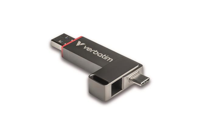 VERBATIM Dual QuickStick 512GB USB-A/C 3.2 Gen1 Pendrive Fekete