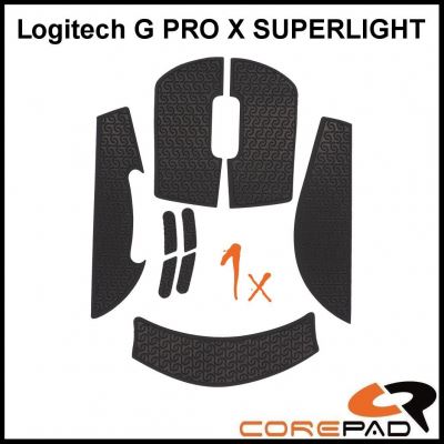 Corepad Soft Grips Logitech G PRO X SUPERLIGHT egérbevonat fekete (CG70100) Corepad Soft Grips Logitech G PRO X SUPERLIGHT egérbevonat fekete (CG70100)