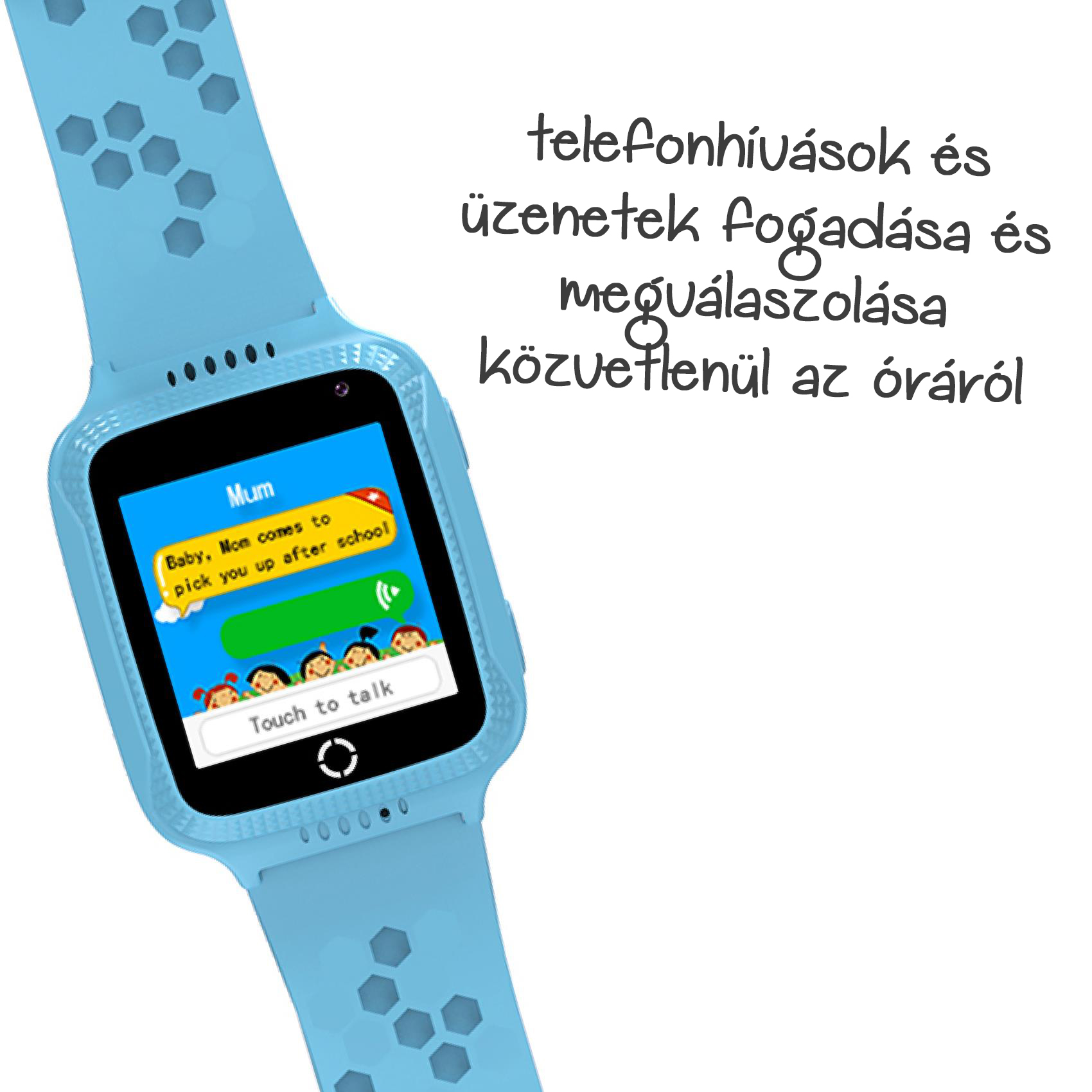Celly Kidswatch okosóra gyerekeknek, víz és porálló, GPS, alvásfigyelő