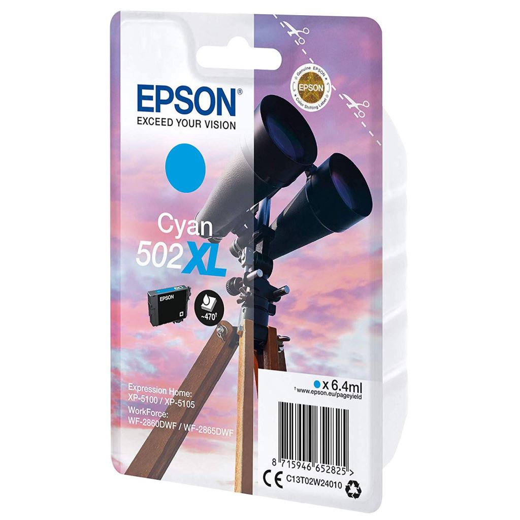 Epson 502XL tintapatron cián (C13T02W24010) Epson 502XL tintapatron cián (C13T02W24010)