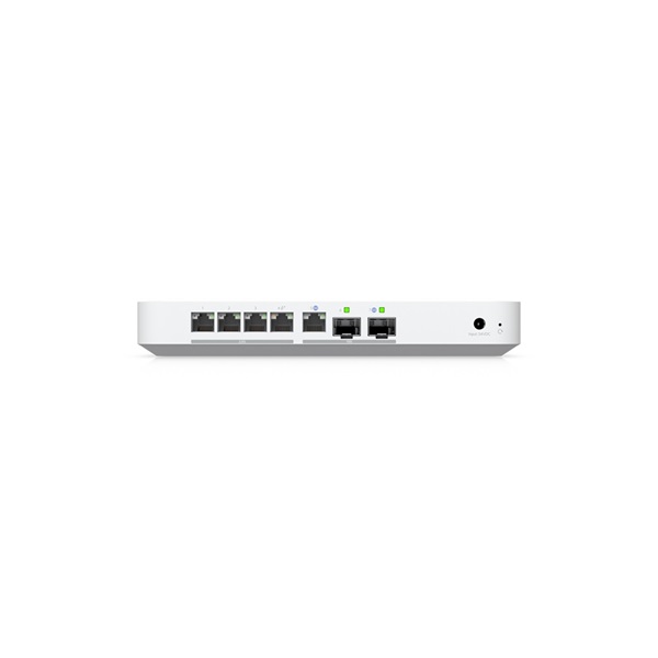 UBiQUiTi Asztali - UXG-FIBER Gateway 4x2,5Gbit + 1x10Gbps SFP+ (LAN) + 1x10Gbit (SFP+/LAN) (WAN) Vezetékes Router