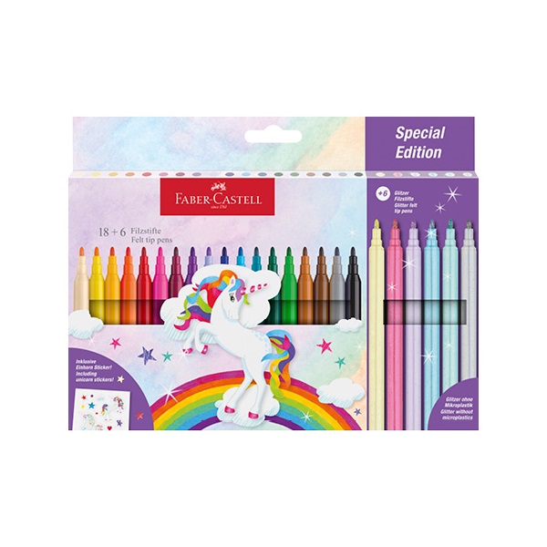 Faber-Castell 18+6 db kastélyos rostirón készlet Faber-Castell 18+6 db kastélyos rostirón készlet