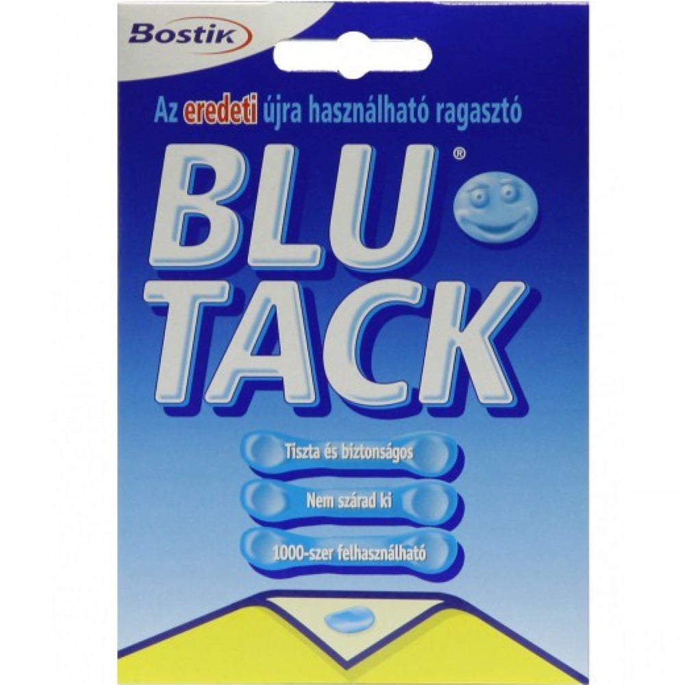 Blu-Tack Gyurmaragasztó 60g. 55 kocka/csomag, gyúrható ragasztó,