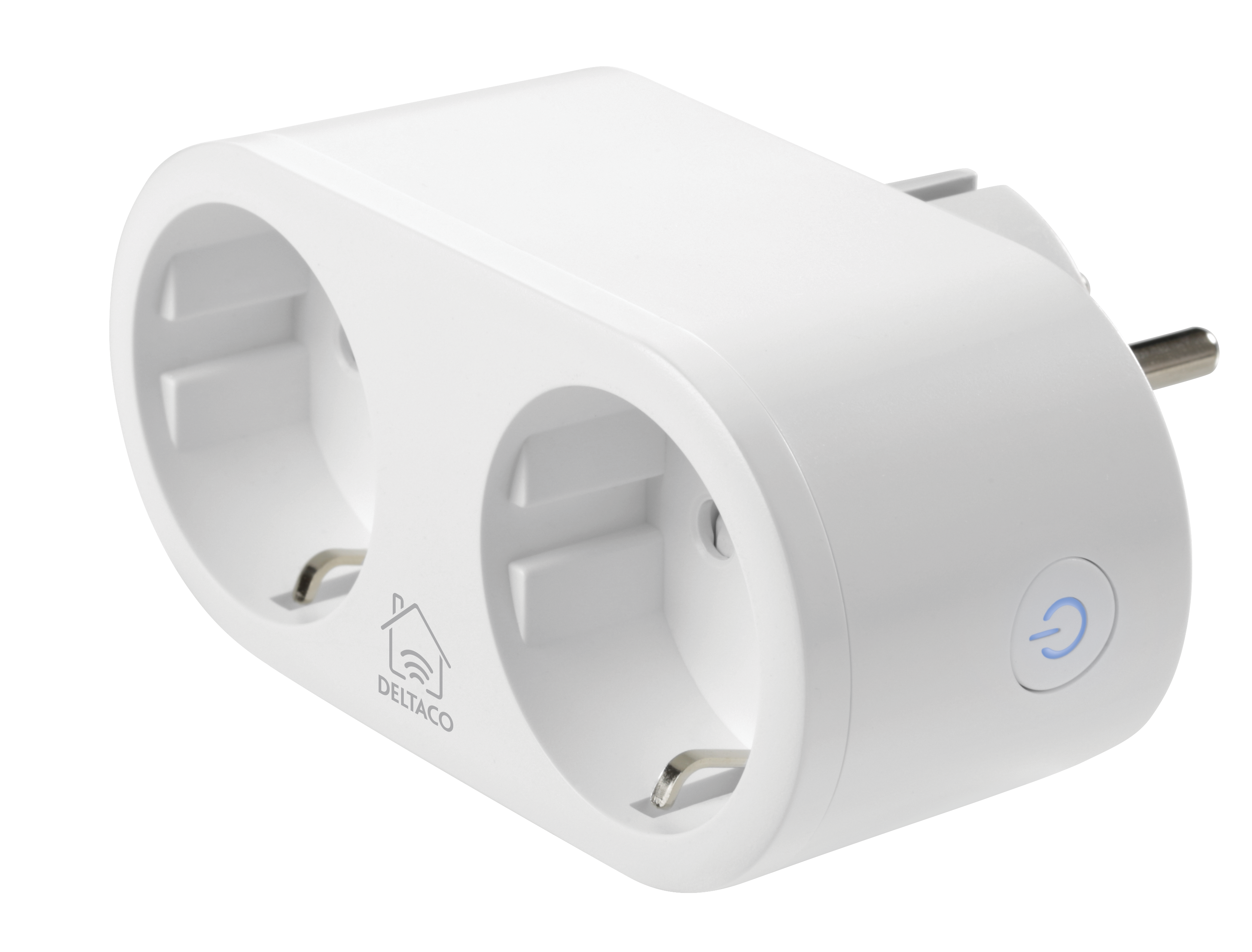 Deltaco SMART HOME SH-P02E WiFi 2xCEE 7/3 energiafigyelővel Elosztó Fehér Deltaco SMART HOME SH-P02E WiFi 2xCEE 7/3 energiafigyelővel Elosztó Fehér