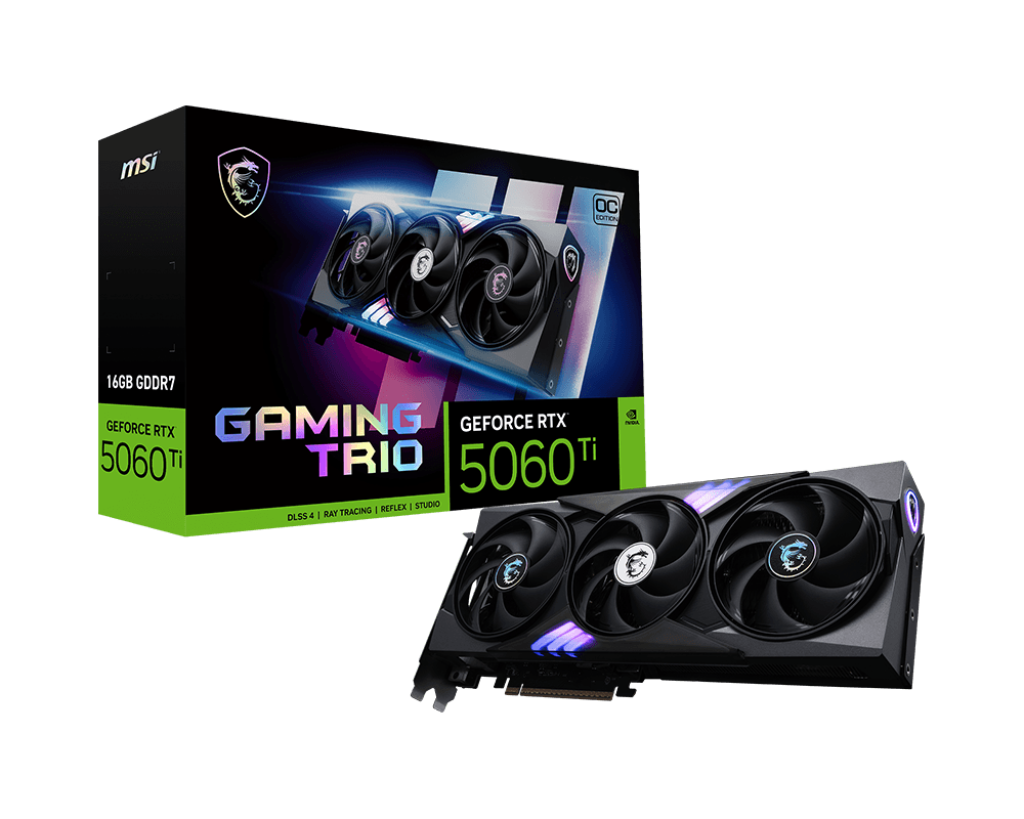 MSI GAMING TRIO OC GeForce RTX 5060 Ti 16GB videókártya