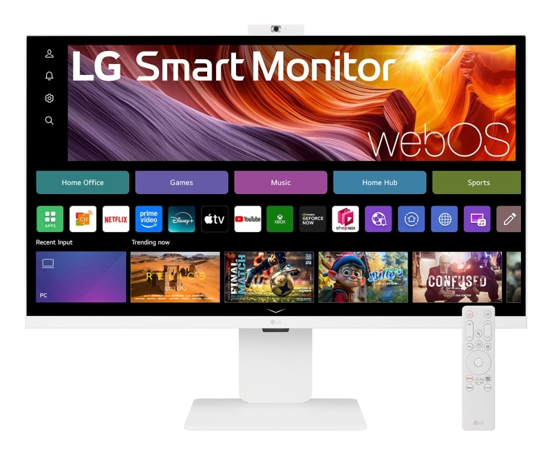 LG 31,5" 32U850SA-W.AEU Monitor - 3840x2160, 4K, LED, IPS, FreeSync, G-Sync, Pivot, Smart, Fehér