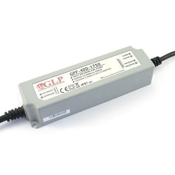 GLP GPF-40D-1750 15~24V 42W 1750mA IP67 LED tápegység GLP GPF-40D-1750 15~24V 42W 1750mA IP67 LED tápegység