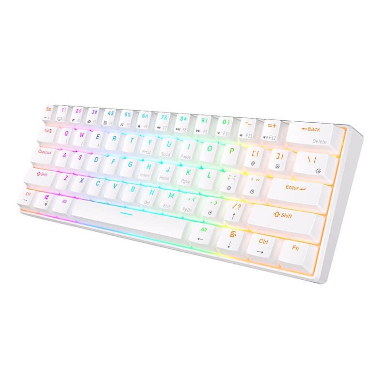 Mechanical keyboard Royal Kludge RK61 RGB, brown switch (white) Mechanical keyboard Royal Kludge RK61 RGB, brown switch (white)