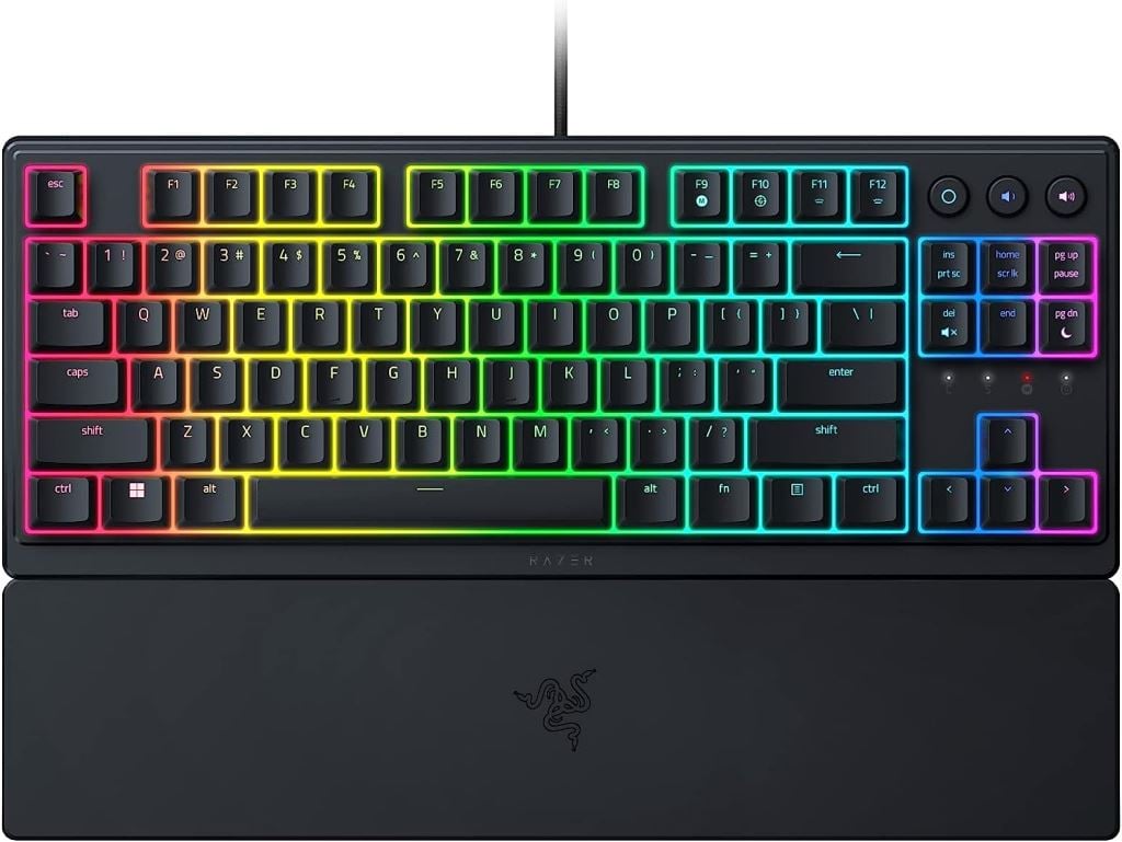 Razer RZ03-04880300-R3W1 Ornata V3 Tenkeyless UK billentyűzet fekete