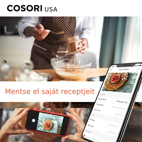 Cosori CS158-AF-RXB FORRÓLEVEGŐS SÜTŐ