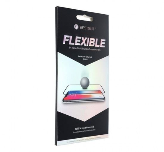 Utángyártott Apple iPhone 12 mini, 5D Full Glue Nano teljes kijelzős üvegfólia, fekete (50810)