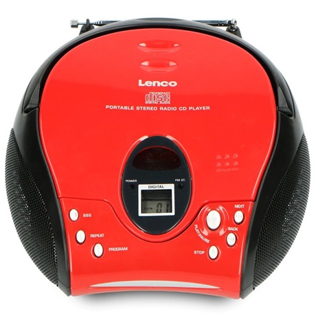 Lenco SCD-24 RED BLACK CD-S RÁDIÓ