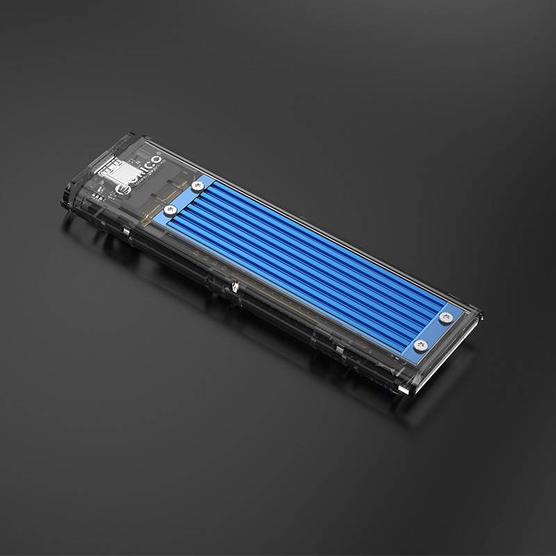 Orico M.2 SDD ház, NVME, USB-C 3.1 Gen.2, 10 Gbps (kék)