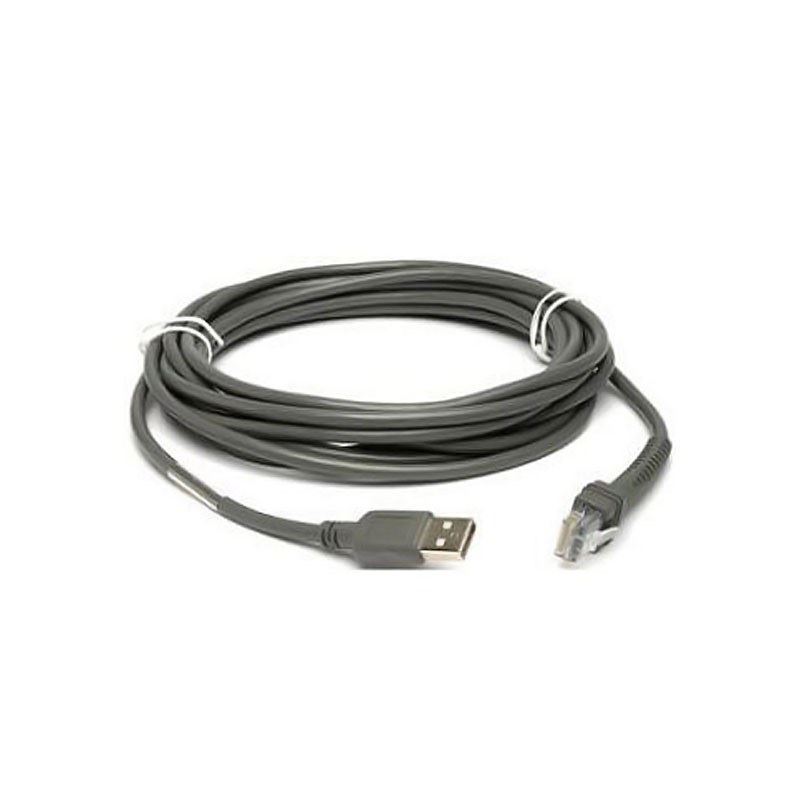Zebra vonalkód olvasó adatkábel USB 15ft (4.6m) (CBA-U30-S15ZBR)