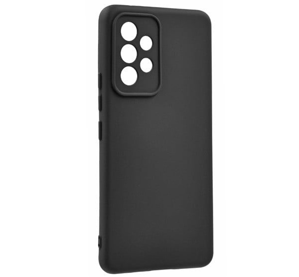 Szilikon telefonvédő (matt) FEKETE [Samsung Galaxy A53 (SM-A536) 5G]