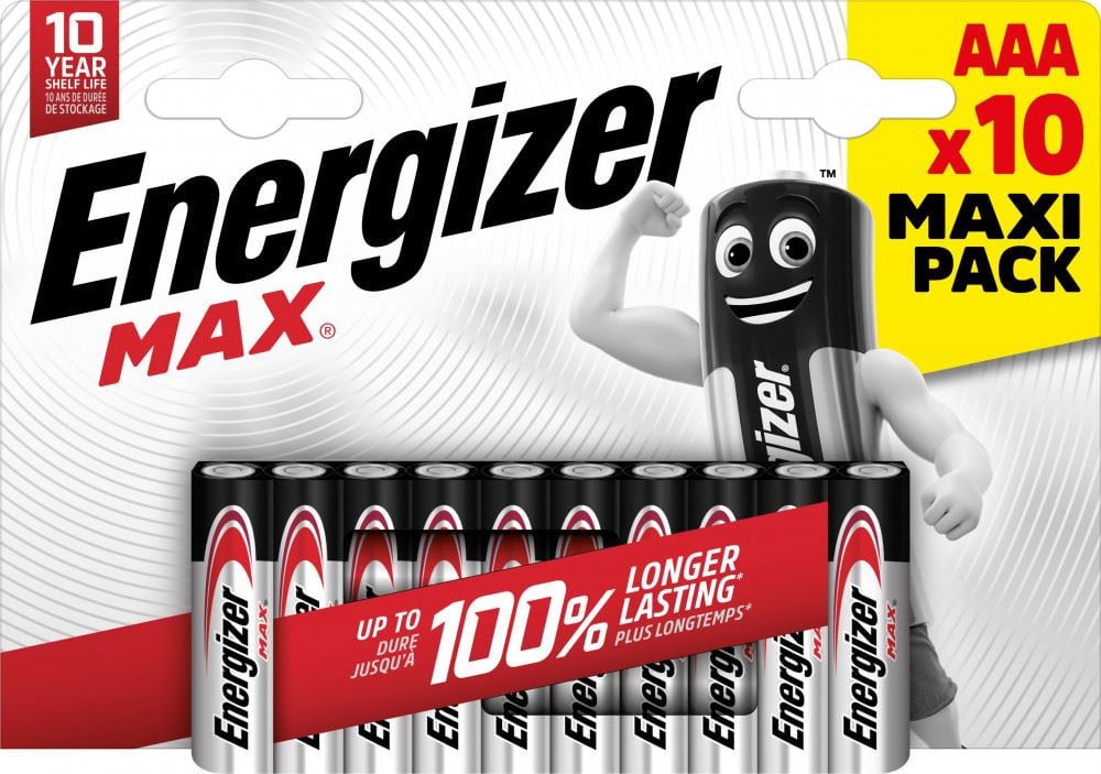 Energizer Max E92 AAA mini ceruzaelem 10db (E303341900)