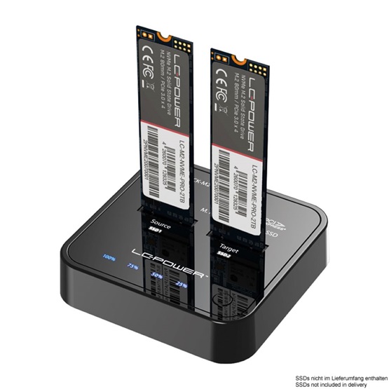  LC Power LC-DOCK-M2-NVME SSD dokkoló állomás