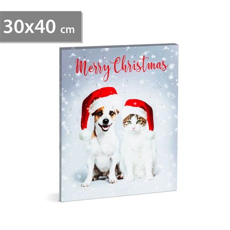 Family Christmas 58452 LED FALI KÉP 30 X 40 CM Family Christmas 58452 LED FALI KÉP 30 X 40 CM