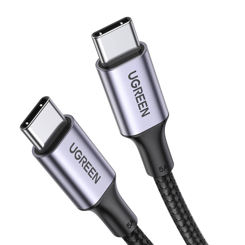 Ugreen US557 USB-C to USB-C cable, 100W, 5A 0.5m (black) Ugreen US557 USB-C to USB-C cable, 100W, 5A 0.5m (black)