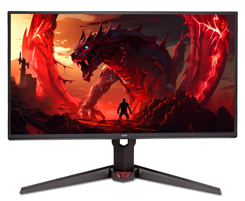 Acer 23.8" Nitro XV240YP6BIPR Monitor - 1920x1080, Full HD, LED, IPS, 144Hz, 1ms, Hangszóró, FreeSync, Pivot, Gamer, Fekete