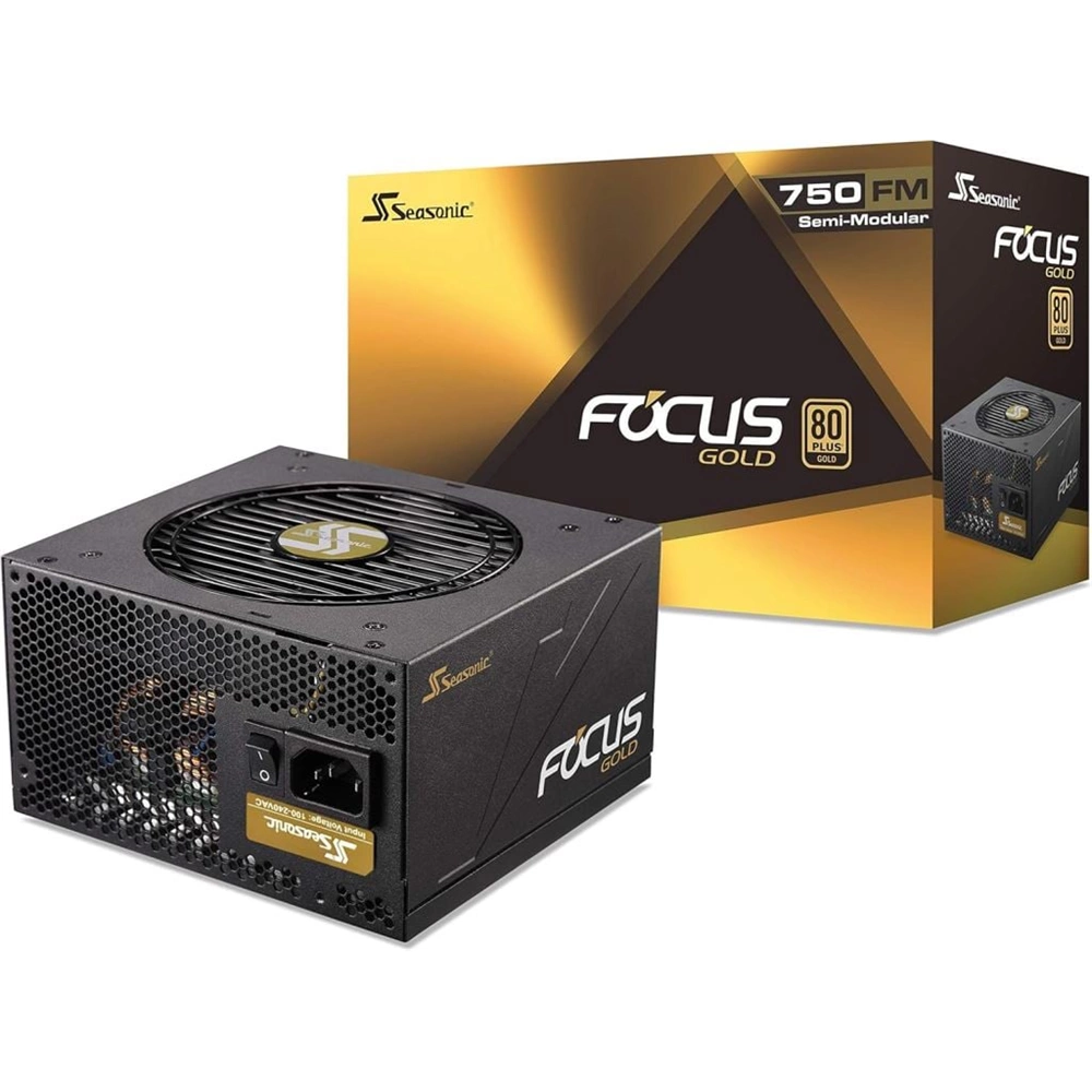 Seasonic  80Plus Gold félmoduláris  750W Focus Gold tápegység  