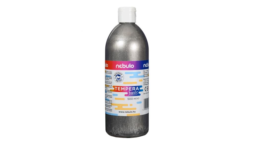 Nebulo folyékony állagú temperafesték 500ml ezüstszínű (NTF-500-EZ) Nebulo folyékony állagú temperafesték 500ml ezüstszínű (NTF-500-EZ)