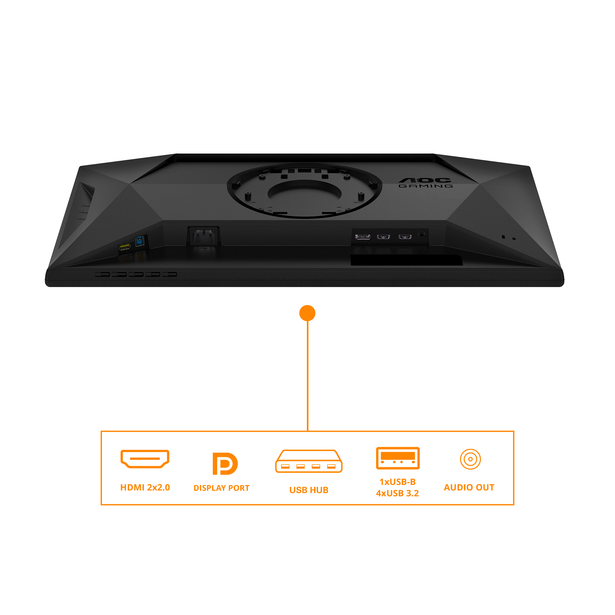 AOC 24,5" 25G4SXU Monitor - 1920x1080, IPS, 310Hz, 0,3ms, Gamer, Fekete