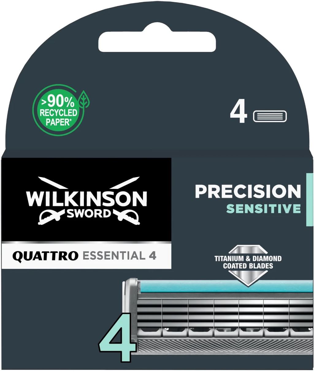 Wilkinson Quattro Essential Precision Sensitive borotvafej 4db Wilkinson Quattro Essential Precision Sensitive borotvafej 4db