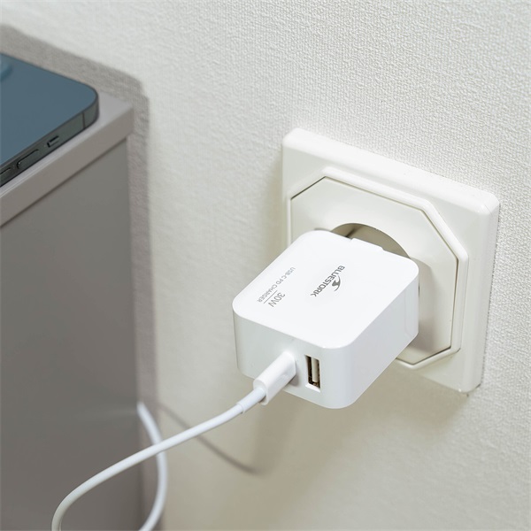 Bluestork   PW-NB-20-C  USB-C  20W  Telefon töltő Fehér 