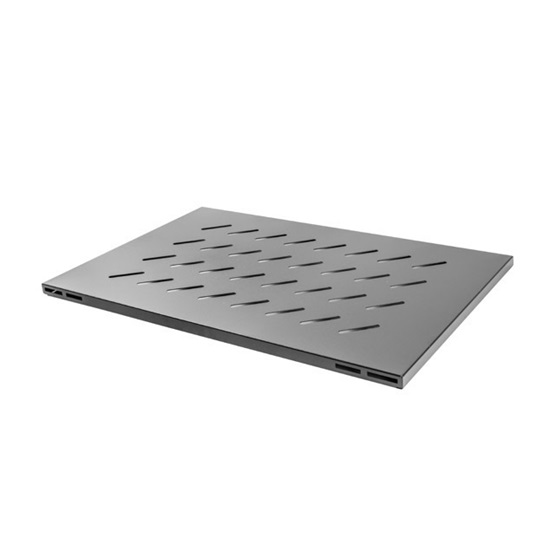 Lanberg 19" fix polc/tálca nyitott rack kerethez 1000mm 1U/480.5x780mm, 120kg maximum terhelhetőség Fekete