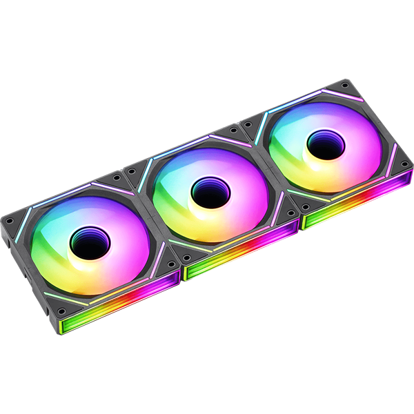 Formula Cooler 12cm   3 db Air Bridge BK  19-27,5dB  max. 63,2 m3/h  4pin csatlakozó hydro bearing ház hűtésre  ARGB  