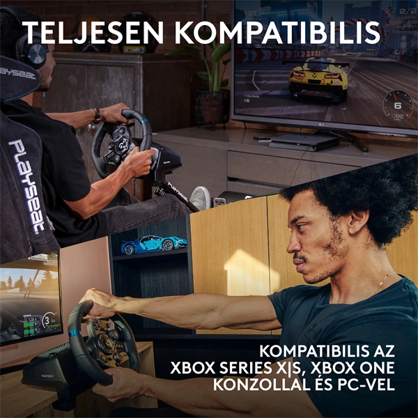 Logitech G923 TrueForce szimulátor-versenykormány Xbox/PC fekete (941-000158)